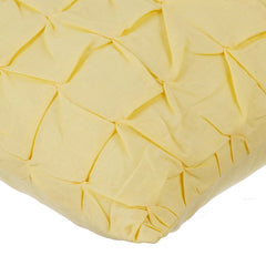 Summer Brewery - Yellow Cotton Linen Throw Pillow Cover