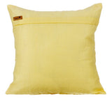 Summer Brewery - Yellow Cotton Linen Throw Pillow Cover