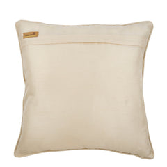 Tangled Trellis - Yellow Jacquard Art Silk Throw Pillow Cover