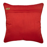 Toasted Coral Gold - Gold Jacquard Silk Throw Pillow Cover