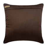 Total Sophistication - Brown Art Silk Decorative Euro Sham