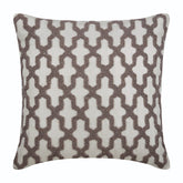 Trellis Cafe Runway - Ivory Silk Decorative Euro Sham