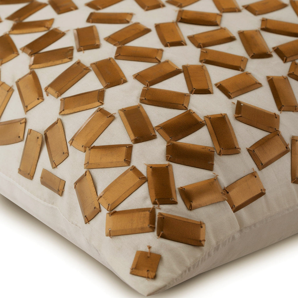 True Copper - Gold Silk Decorative Euro Sham