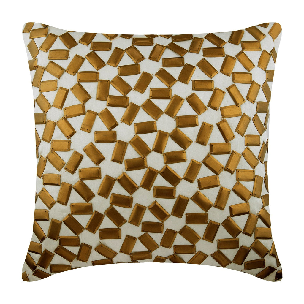 True Copper - Gold Silk Decorative Euro Sham