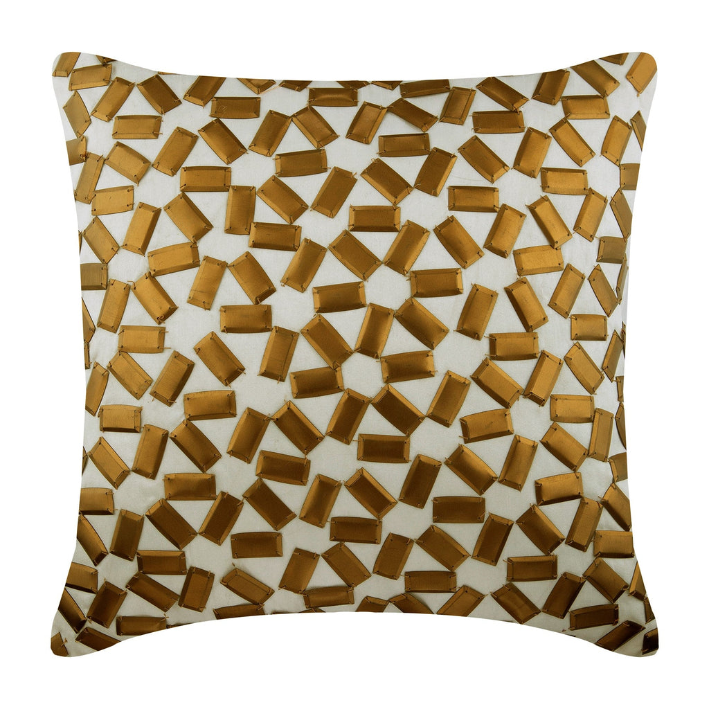 True Copper - Gold Silk Decorative Euro Sham
