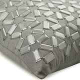 True Silver - Silver Art Silk Throw Pillow Cover