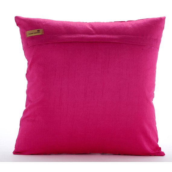 Tulipomania - Royal Blue Art Silk Throw Pillow Cover