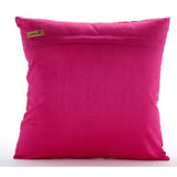 Tulipomania - Royal Blue Art Silk Throw Pillow Cover