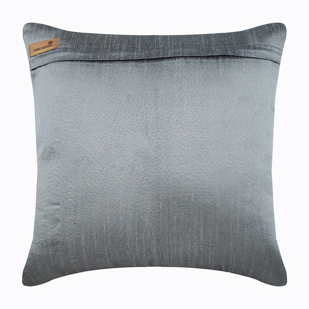Turkish Dream - Gray Art Silk Decorative Euro Sham