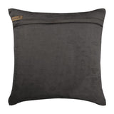 Turkish Silver - Charcoal Gray Velvet Decorative Euro Sham