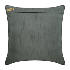 Unfolding Grey Copper - Gray Art Silk Decorative Euro Sham