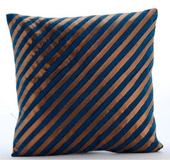 Unfolding Teal Copper Euro Sham