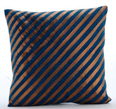 Unfolding Teal Copper Pillow Cover