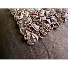 Vintage Chocolate Love - Dark Brown Art Silk Decorative Euro Sham