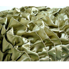 Vintage Olives - Olive Green Satin Decorative Euro Sham