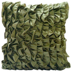 Vintage Orange - Orange Satin Decorative Euro Sham