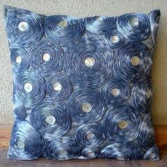 Vintage Paradise - Gray Art Silk Decorative Euro Sham
