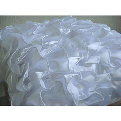 Vintage Whites - White Satin Decorative Euro Sham