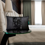 Chocolate Cream - Art Silk Chocolate Brown Decorative Lumbar Pillow Cover