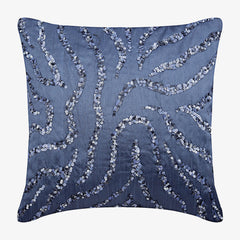 Whirlpool - Midnight Blue Taffeta Decorative Euro Sham