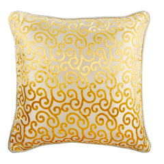 Paloma Gray Scrolls - Gray Burnout Velvet Throw Pillow Cover