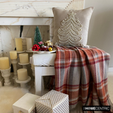 Beige Linen Home Decor Throw Cushion Cover - Snow Pearl Tree