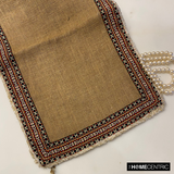 Mozambique - Beige Burlap & Cotton Decorative Table Runners