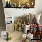 Glittering Pine - Gold Linen Decorative  Throw Cushion Cover