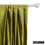Olive Green Art Silk / Faux Silk Fabric By The Metre