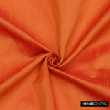 Orange Faux Silk Fabric By The Metre