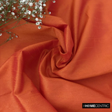Orange Art Silk / Faux Silk Fabric By The Metre