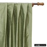 Taupe Green Art Silk / Faux Silk Fabric By The Metre