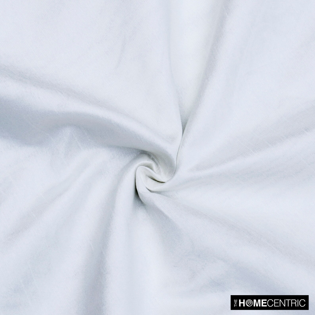 White Faux Silk Fabric By The Metre