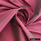 Fuchsia And Green Art Silk / Faux Silk Fabric By The Metre