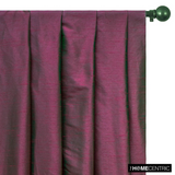 Fuchsia And Green Art Silk / Faux Silk Fabric By The Metre