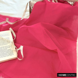 Fuchsia Pink Art Silk / Faux Silk Fabric By The Metre