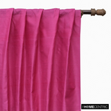 Fuchsia Pink Art Silk / Faux Silk Fabric By The Metre