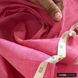 Light Fuchsia Pink Art Silk / Faux Silk Fabric By The Metre