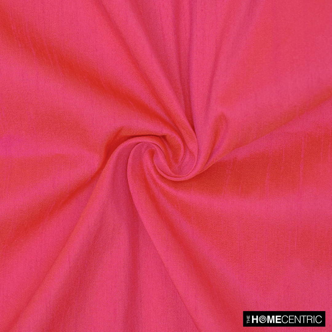Pink & Orange Art Silk/Faux Silk Fabric by the Metre, 1 Metre Pink Silk Fabric
