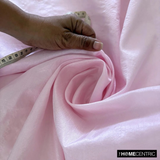 Soft Pink Art Silk / Faux Silk Fabric By The Metre