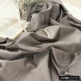 Metallic Warm Silver Art Silk / Faux Silk Fabric By The Metre