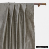 Metallic Warm Silver Art Silk / Faux Silk Fabric By The Metre