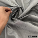 Pearl Silver Art Silk / Faux Silk Fabric By The Metre