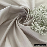 Light Pearl Gray Art Silk / Faux Silk Fabric By The Metre