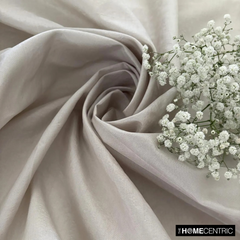 Light Pearl Gray Art Silk / Faux Silk Fabric By The Metre