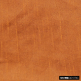 Dark Rust Art Silk / Faux Silk Fabric By The Metre