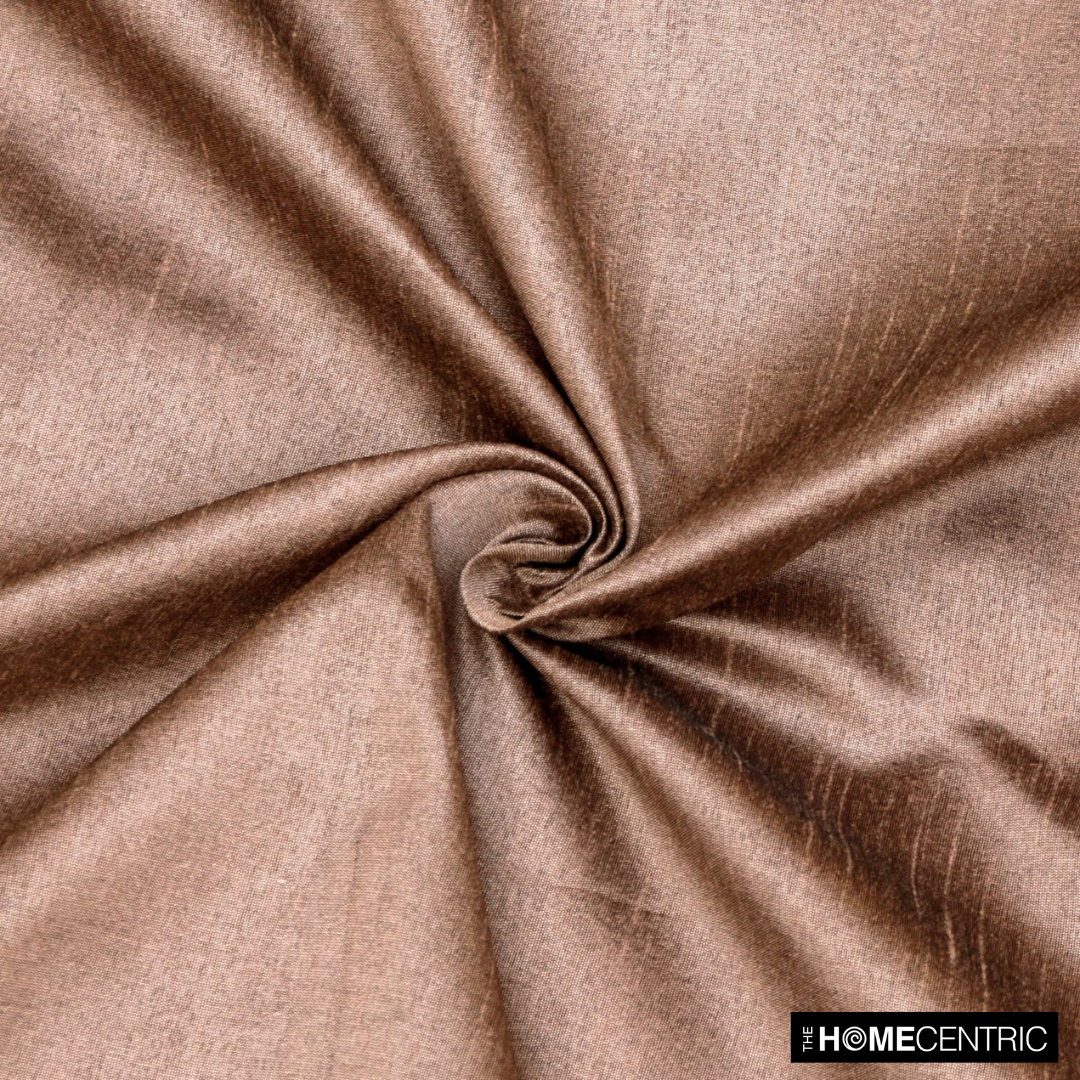 Copper Faux Silk Fabric By The Metre