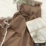 Copper Art Silk / Faux Silk Fabric By The Metre