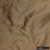 Medium Brown Art Silk / Faux Silk Fabric By The Metre