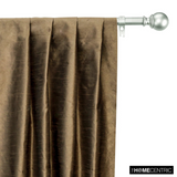 Medium Brown Art Silk / Faux Silk Fabric By The Metre